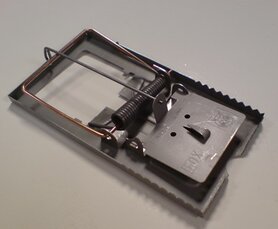 4 x Rattenklem metaal